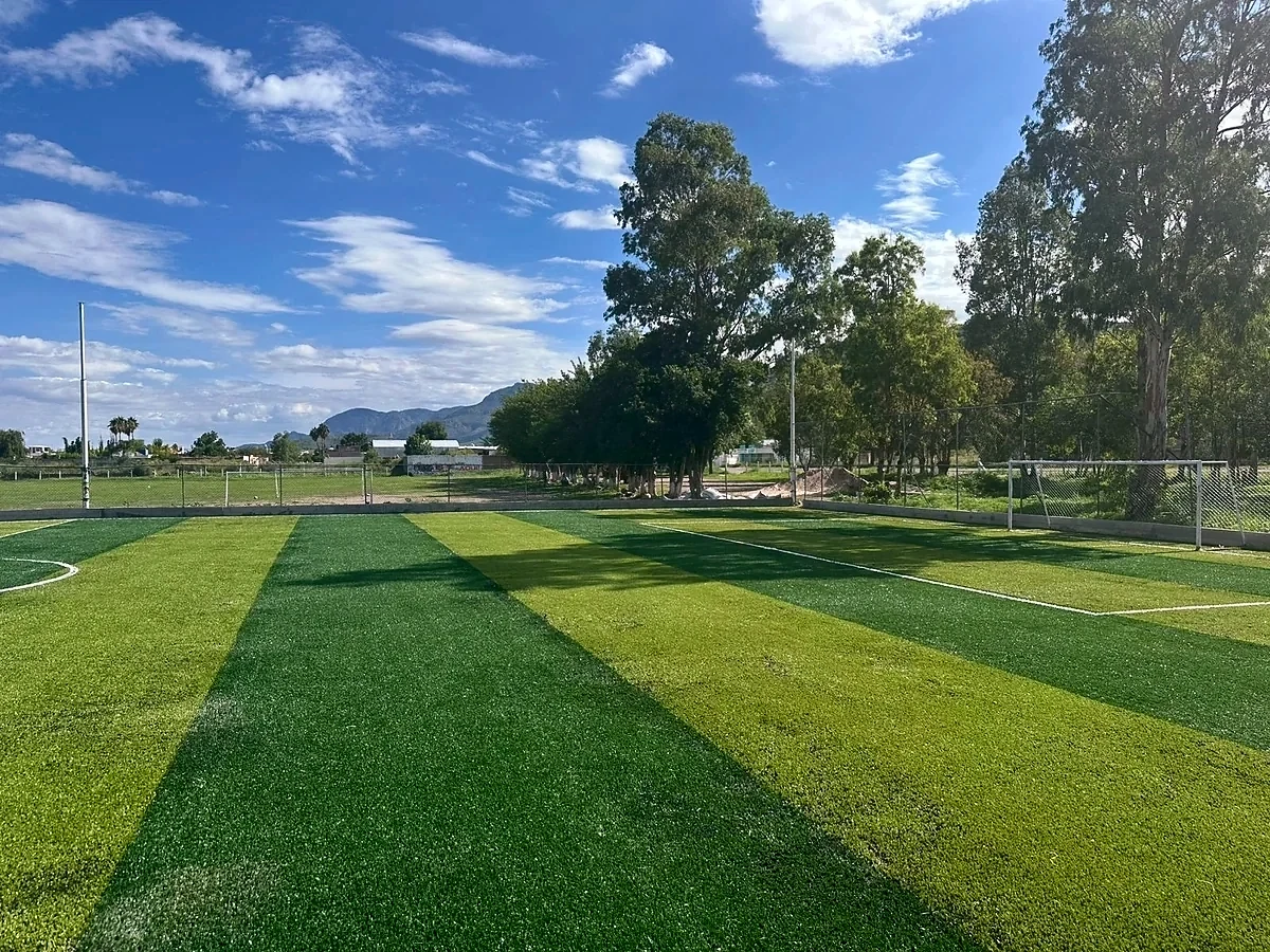 Pasto sintético en el estado de Durango: Cancha de fútbol 7 en la Cancha la Prepa, Canatlán