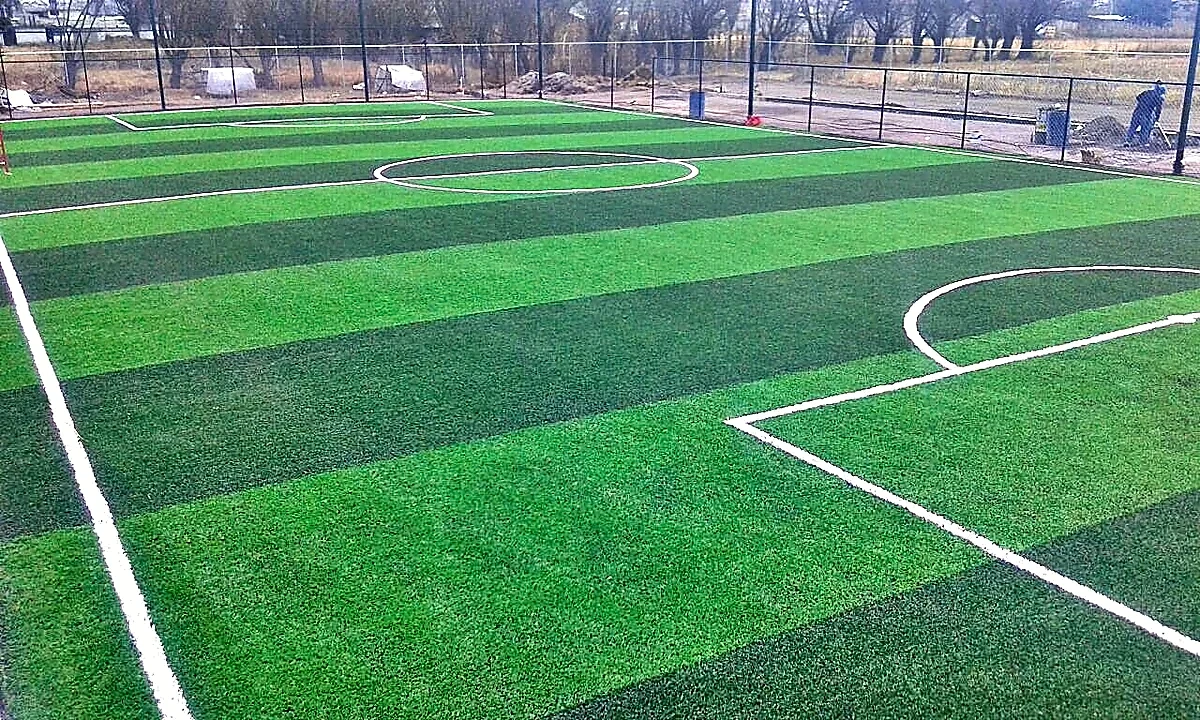 Cancha de fútbol 7 con pasto sintético en Metepec, Estado de México: otra vista de la cancha de fútbol 7