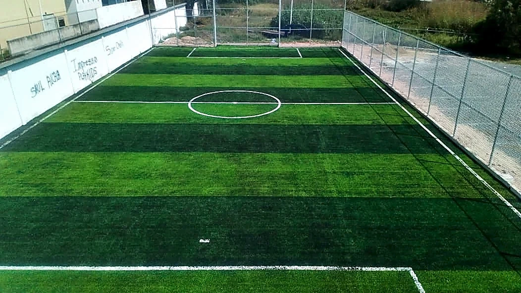 Cancha de fútbol 7 con pasto sintético en Jufranco Club, San Francisco del Rincón