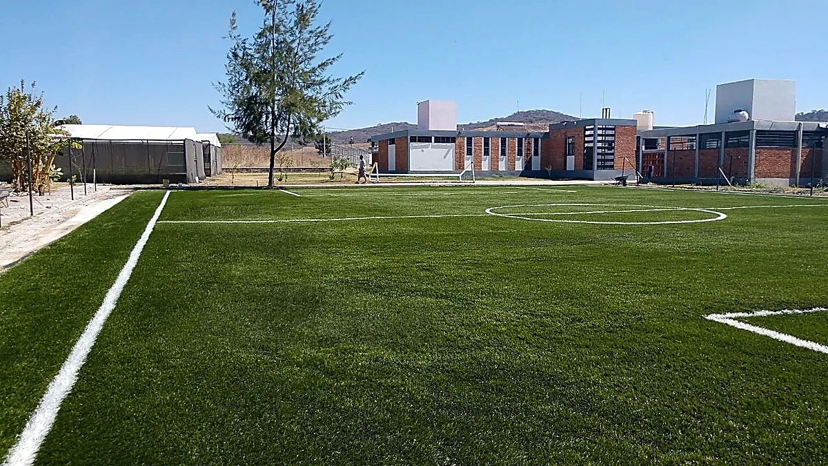 Cancha de fútbol 7 con pasto sintético en Guadalajara, Jalisco