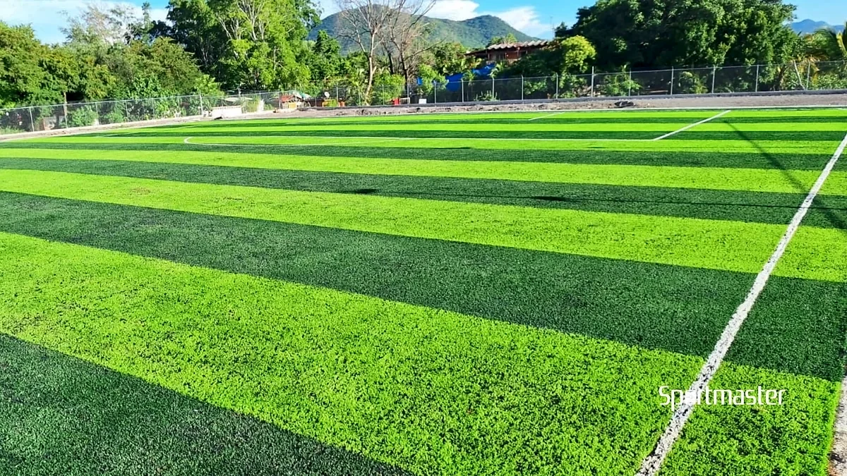 Cancha de fútbol 7 con pasto sintético en Deportivo Ayaña, Ayala