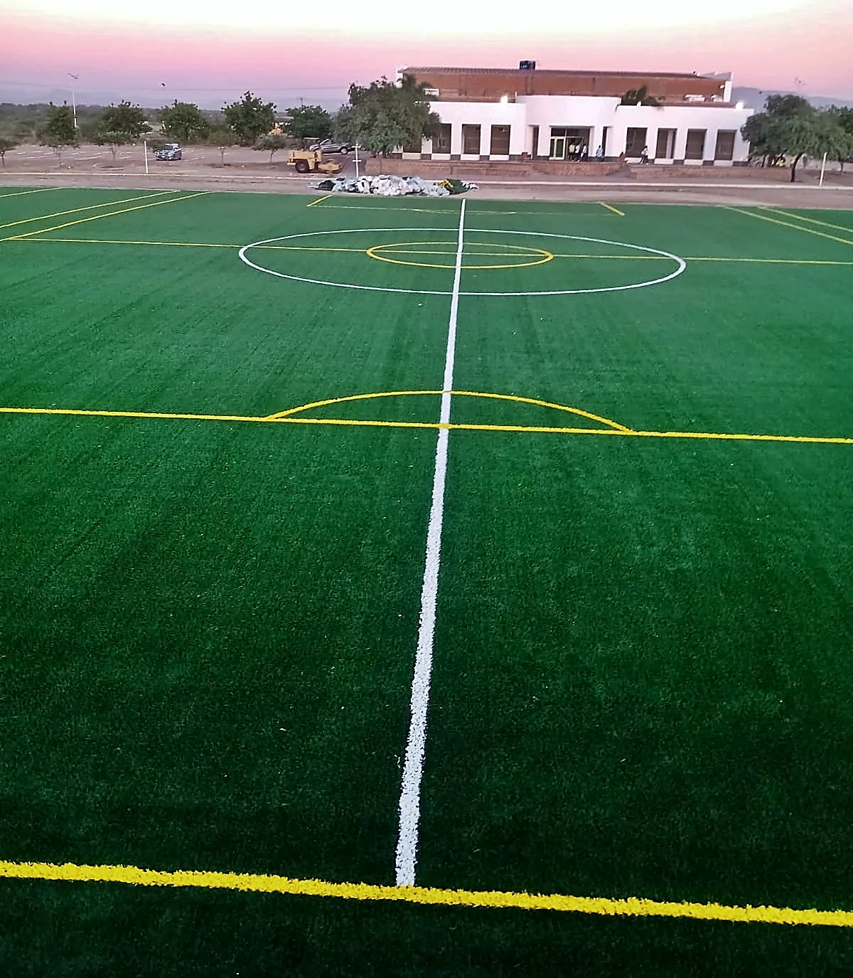 Pasto sintético en Hermosillo y Sonora: Cancha de fútbol soccer en el Colegio Teresiano de la Veracruz, Ciudad Obregón