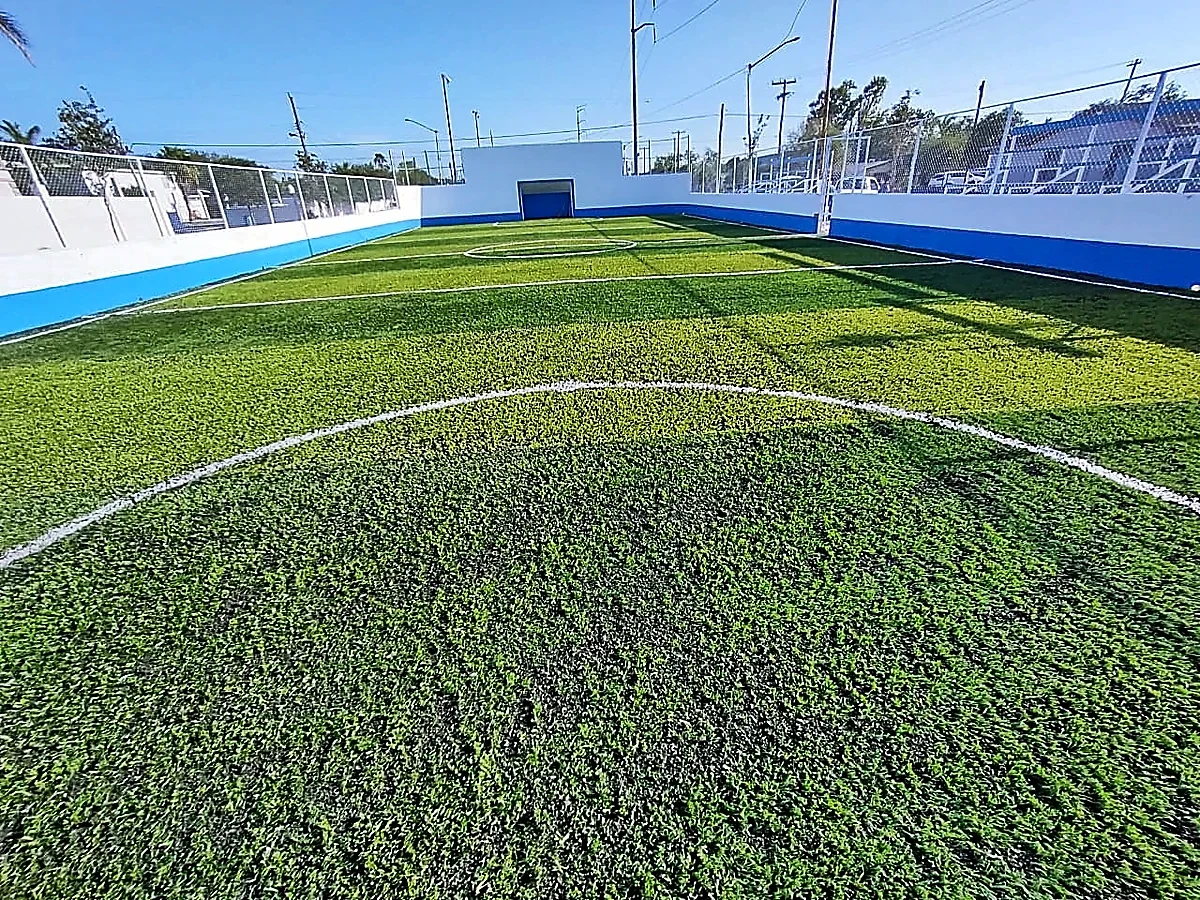 Cancha de fútbol rápido con pasto sintético en Cancha Retomando El Progreso, Valle Hermoso